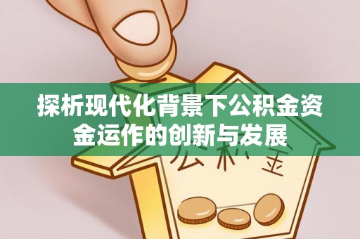 英吉沙探析现代化背景下公积金资金运作的创新与发展