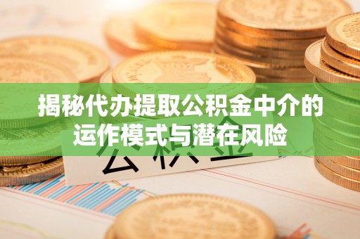 英吉沙揭秘代办提取公积金中介的运作模式与潜在风险