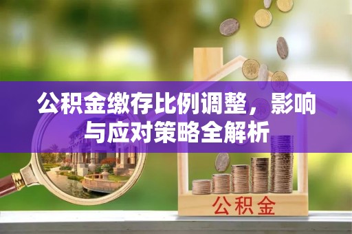 英吉沙公积金缴存比例调整，影响与应对策略全解析